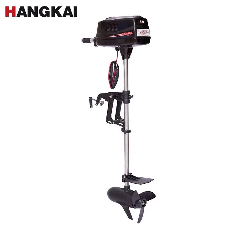 Free Shipping New HANGKAI 3.0 Brushless Electric Boat Outboard Motor With M800 24V 800W Output Fishing Boat Engine