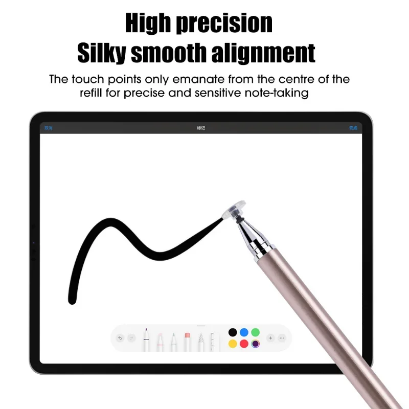 2In1 Stylus Pen Universal Capacitive for Tablet Mobile Android Phone IPad Accessories DrawingTablet Capacitive Screen Touch Pen
