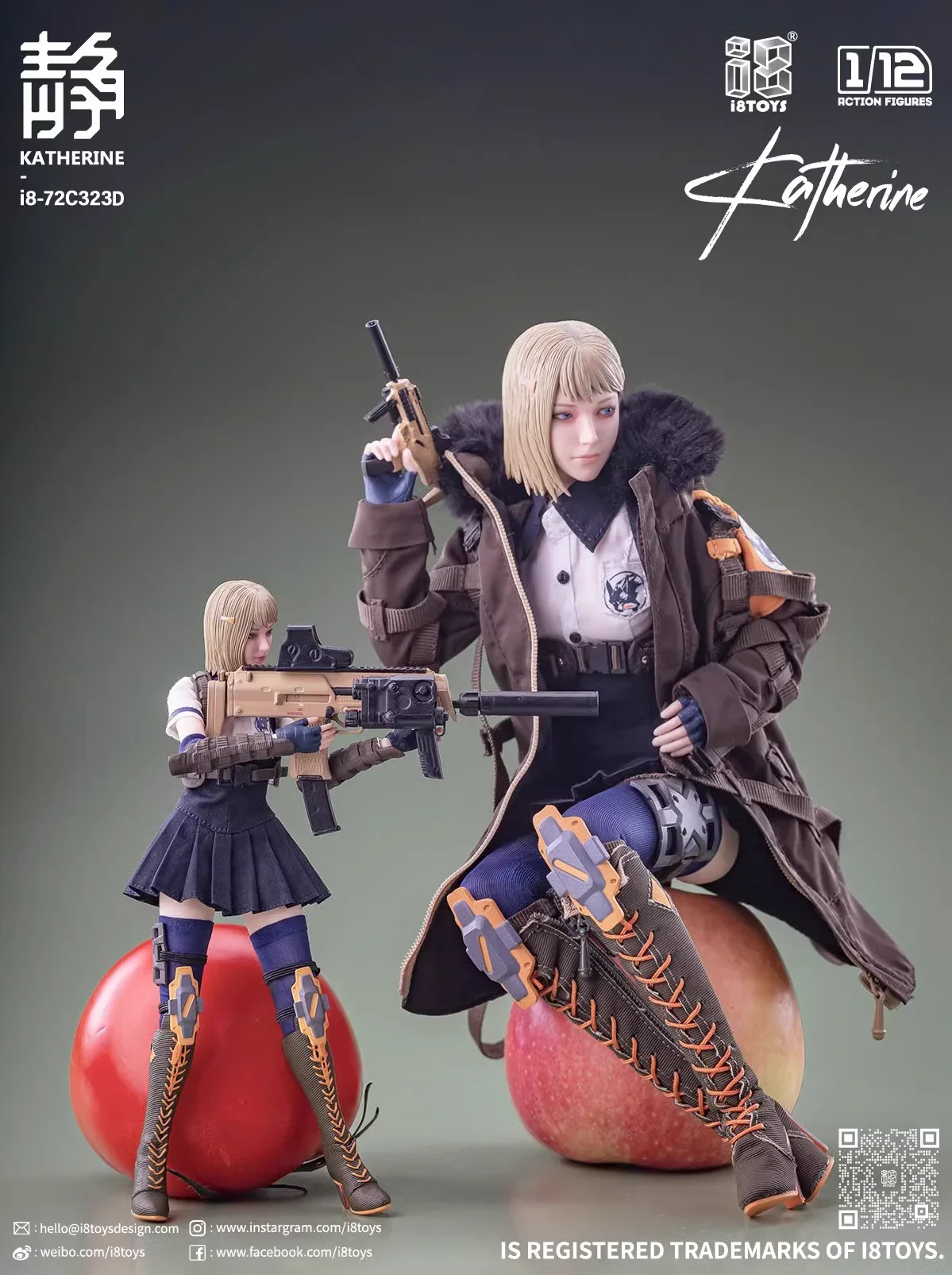 

Nuevo en stock, original I8Toys i8-72C323, escala 1/12, colección Katherine Pocket, juego completo, figura de acción femenina