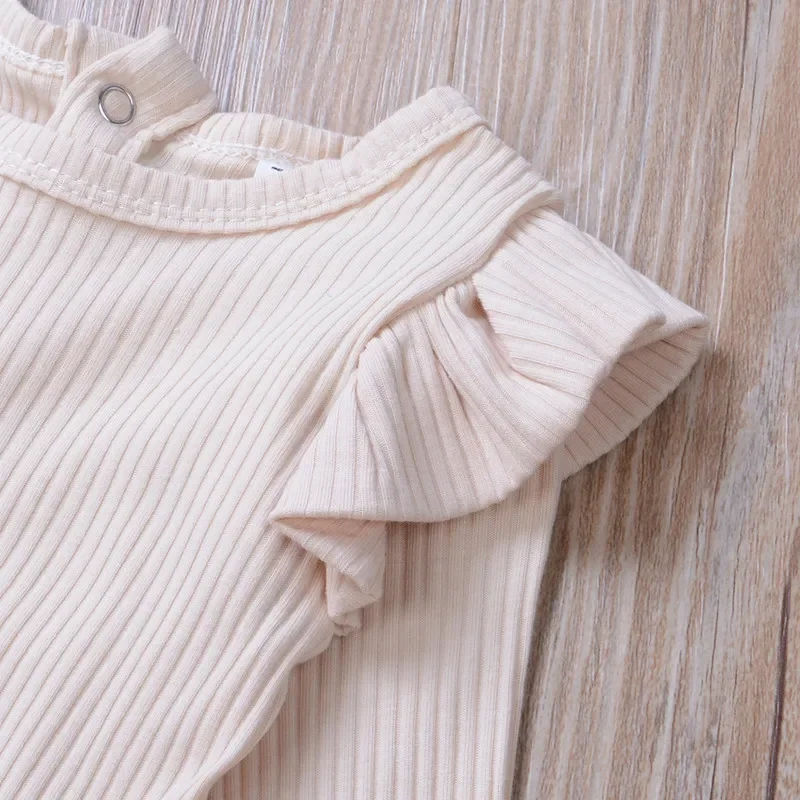 Newborn Baby Boy Girl Clothes Autumn Bodysuit Ruffles Long Sleeve Tops Jumpsuit Baby Items Clothing for Boy Girl Kids