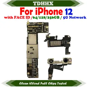 Bilashmart Mainboard Clean iCloud iPhone 12 Working Motherboard Support iOS Update Logic Board Plate iPhone12