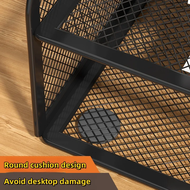 منظم ثابت لسطح المكتب شبكي ، حامل متعدد الوظائف ، رف تخزين للمدرسة ، والمنزل ، والمكتب ، واللوازم الفنية ، وحامل أقلام شبكي #5