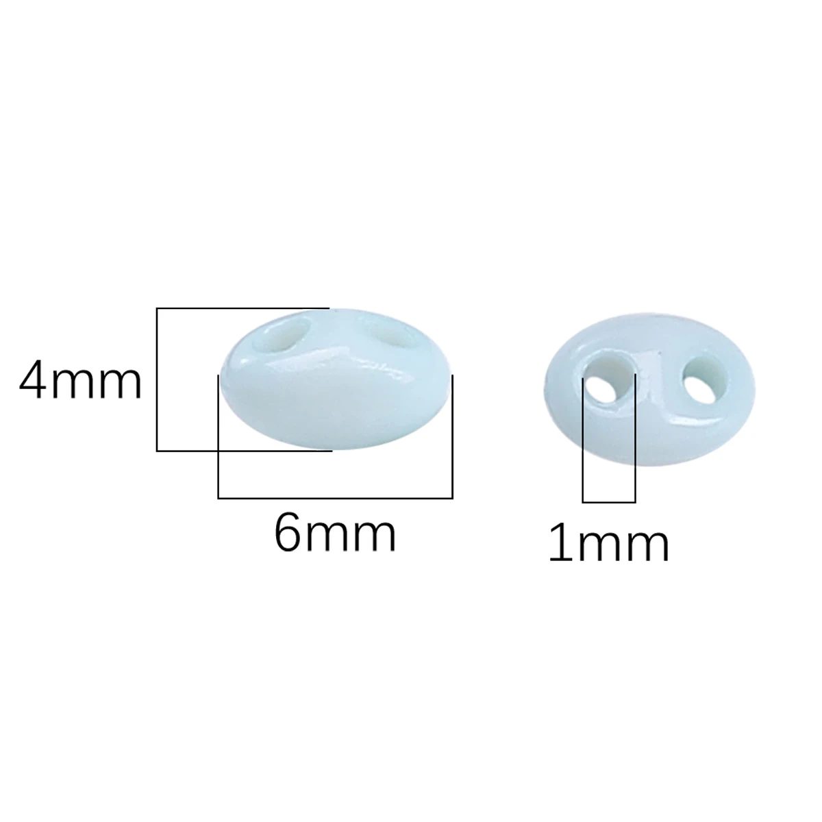 100/200 pièces 6x4mm perles en forme de nez de cochon mignon perles acryliques colorées pour la fabrication de bijoux accessoires de bricolage collier perles en vrac