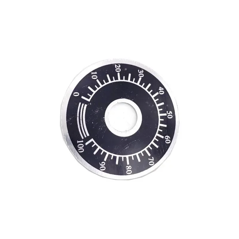 5pcs Round Control Dials for Potentiometer Variable Transformer 0 to 100 Control Range Suitable for Indicators