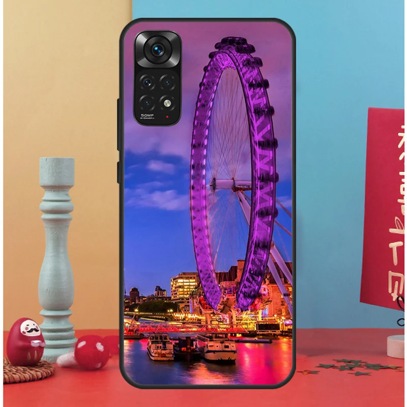 Ferris Wheel Case For Redmi 10 9T 9A 9C 9 Back Cover For Redmi Note 11 10 9 Pro Note10A 10C 10S 8T 9S Coque