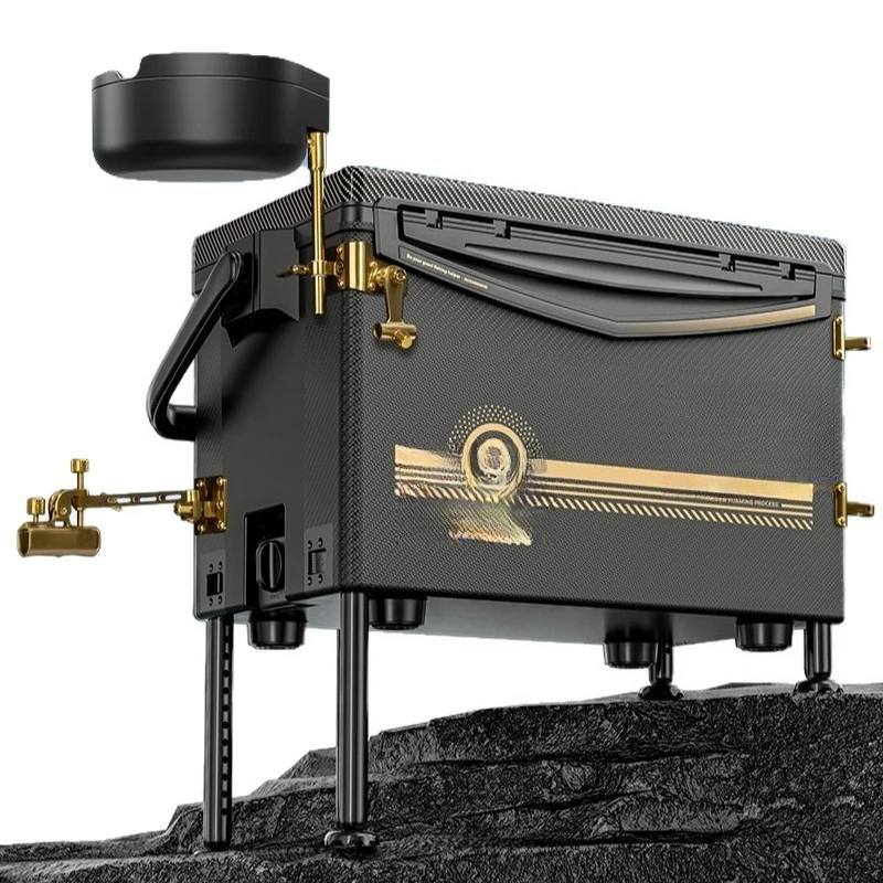 

Polyurethane foam fishing box, high-grade carved corner stainless steel