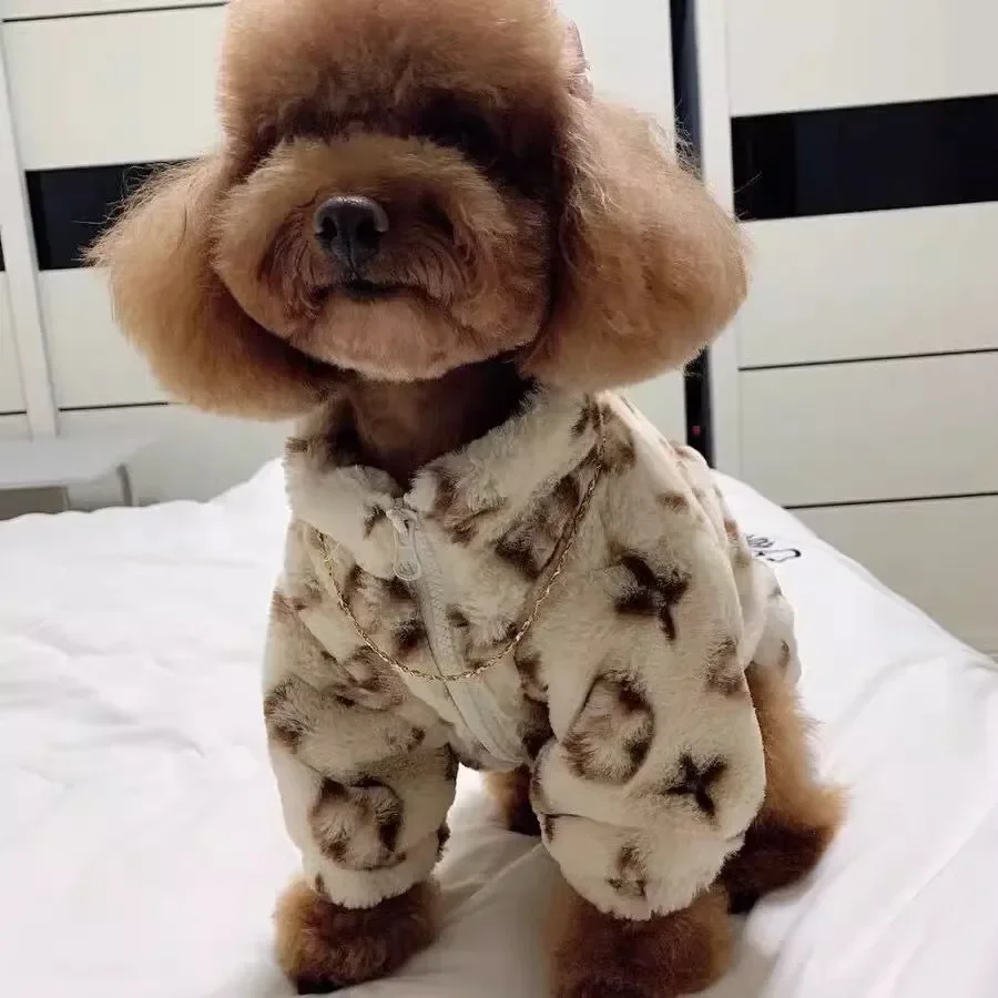 Ropa para perros Otoño Invierno schnauzer fah bichon teddy perro pequeño y mediano abrigo de piel ahumada para mantener el calor