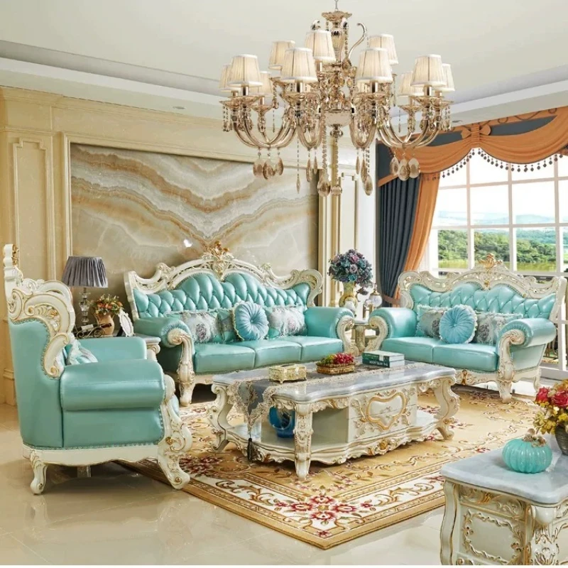 Designer Leather Living Room Set Aesthetic Nordic Luxury Lounge Living Room Sofas Modern Oversized Divano Gonfiabile Furniture
