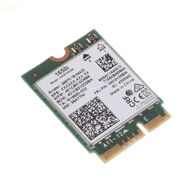 u2je killer1650i dualband wifi 6 بطاقة 2400 ميغابت في الثانية مع BT5.0 2.4 جيجابت في الثانية للنوافذ 10