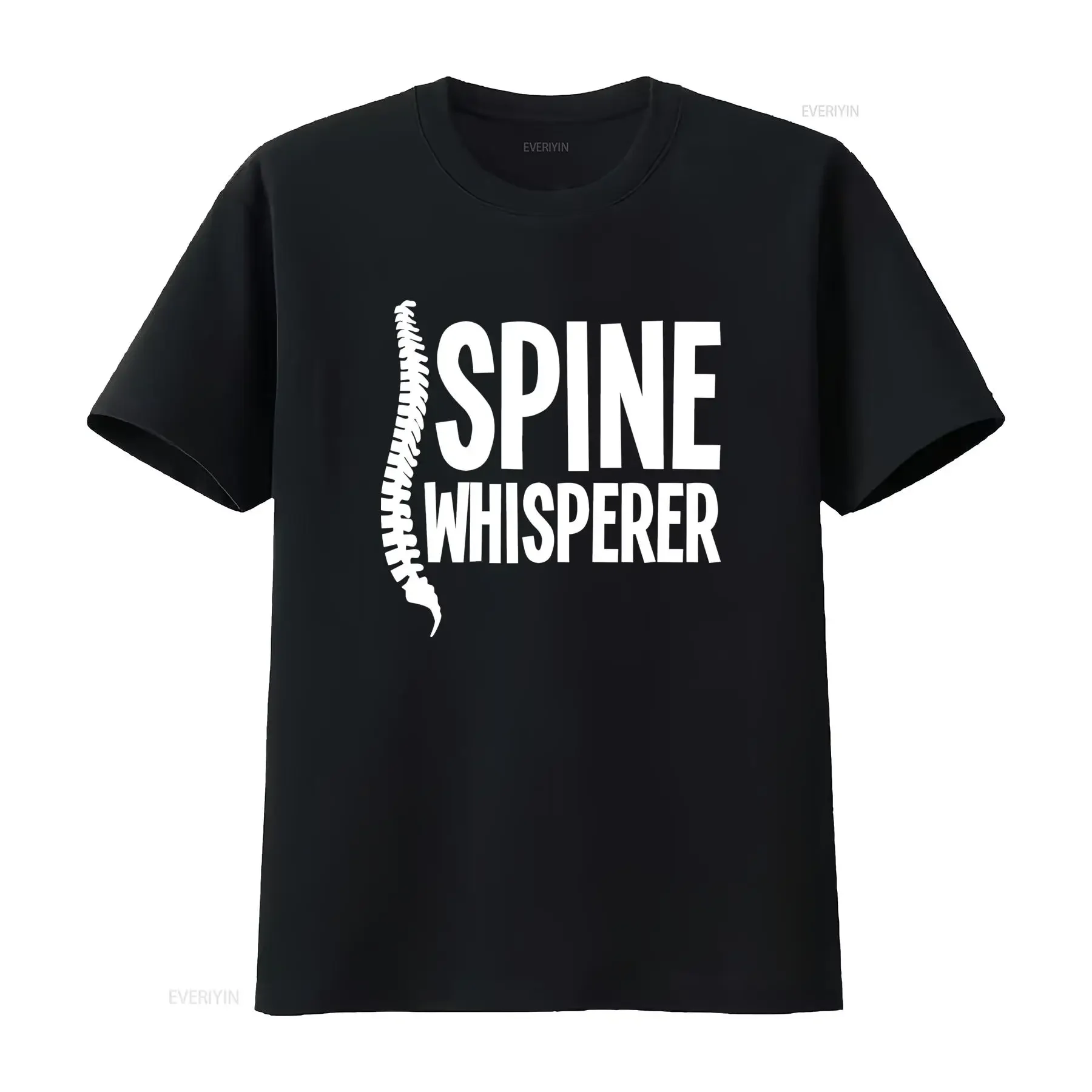 Chiropractor Spine Whisperer Funny Doctor Student Grad T Shirt vintage Washed Top For Everyday Wear fashion graphic Breathable