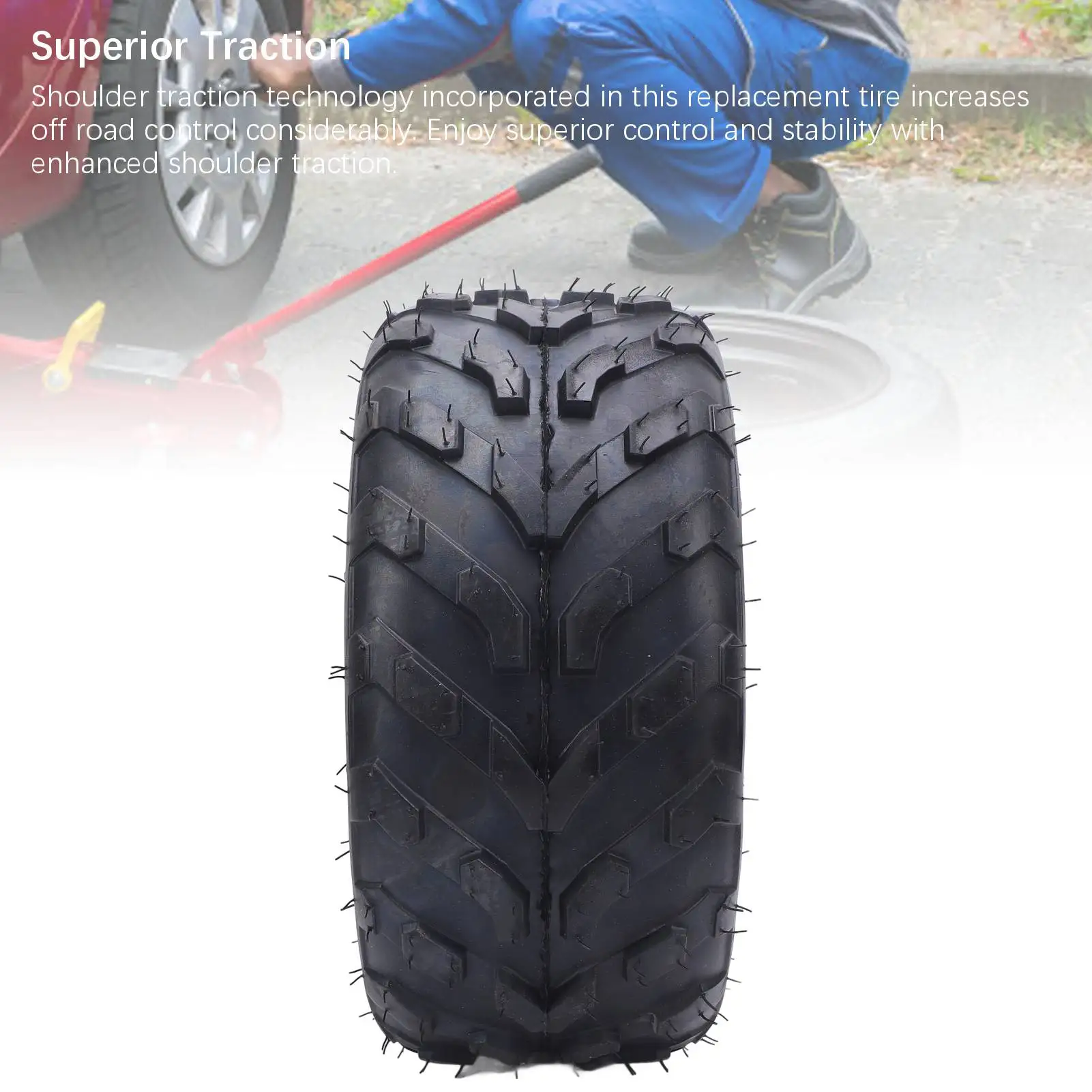 ATV Tubeless Band Verbeterde Stabiliteit 6x8-7 ATV Band Tractie Anti Explosie Verbeterde Grip Rubber 7 Inch voor Mini Bike