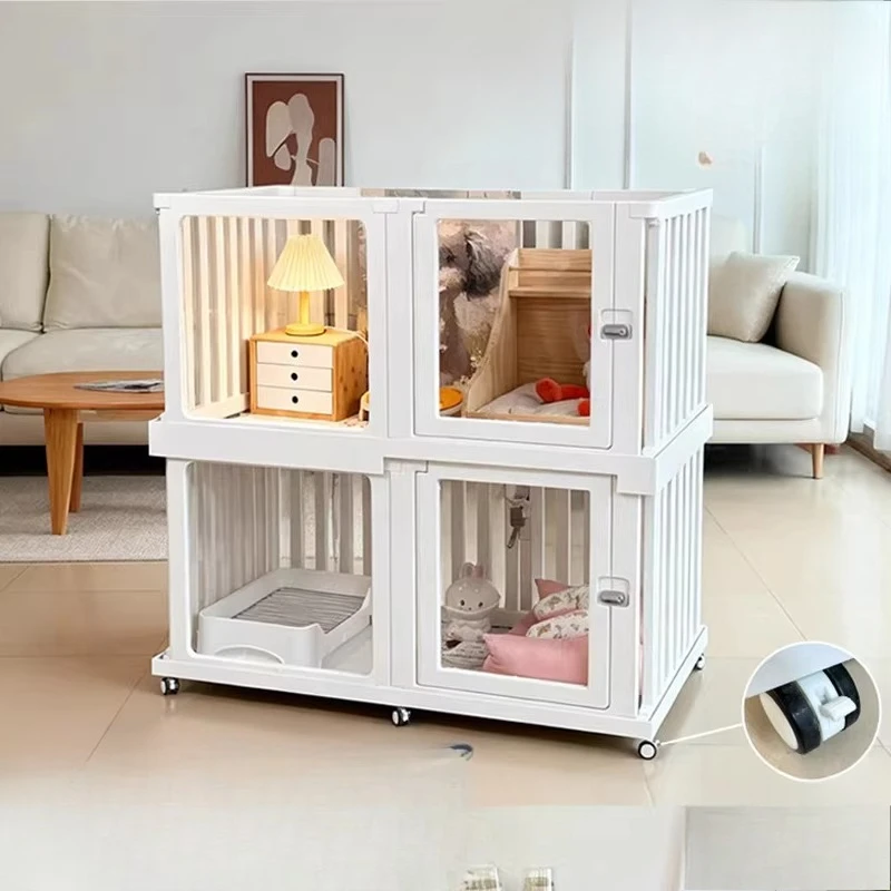 Stuff Security Barrier Dog Fence Cage Kennel Accessories Dog Fence Grating Plastic  Folding Barrera Para Mascotas Dog Supplies