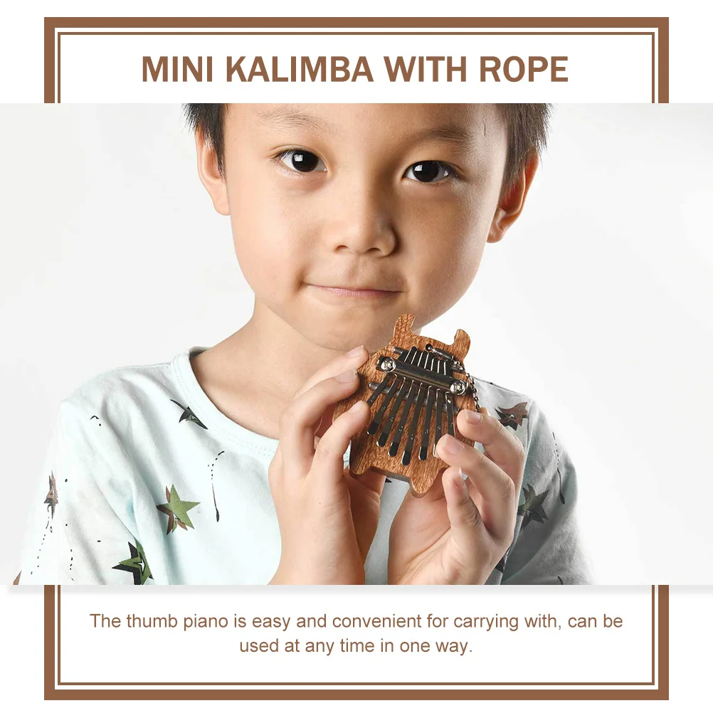 

8Tone WoodenKalimba ThumbPiano LightweightPortable MiniInstrument DurableLongTerm ProfessionalWorkmanship AccurateTone