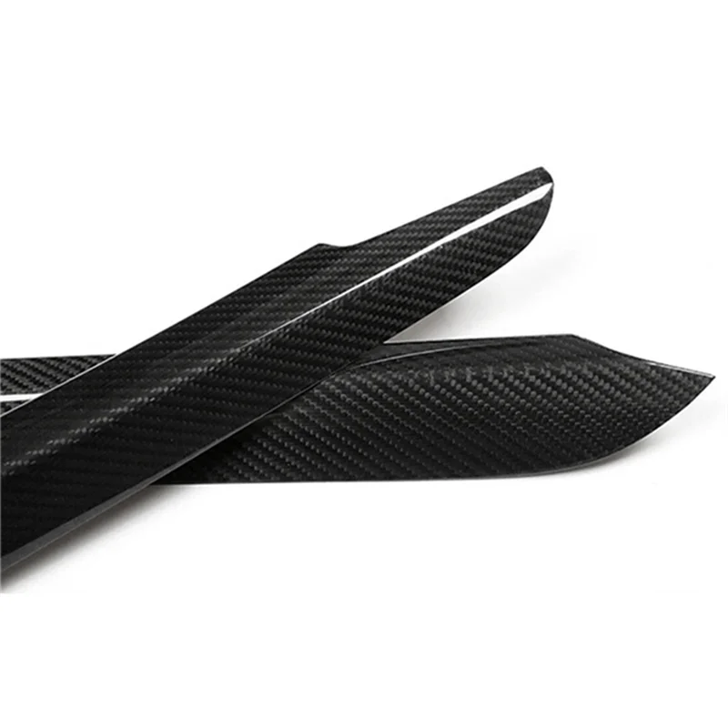 ABXN-For BMW X5 F15 2014-2018 ألياف الكربون الحقيقية وحدة التحكم المركزية والعتاد التحول لوحة الجانب شرائط الكسوة 1 زوج أغطية السيارات الداخلية