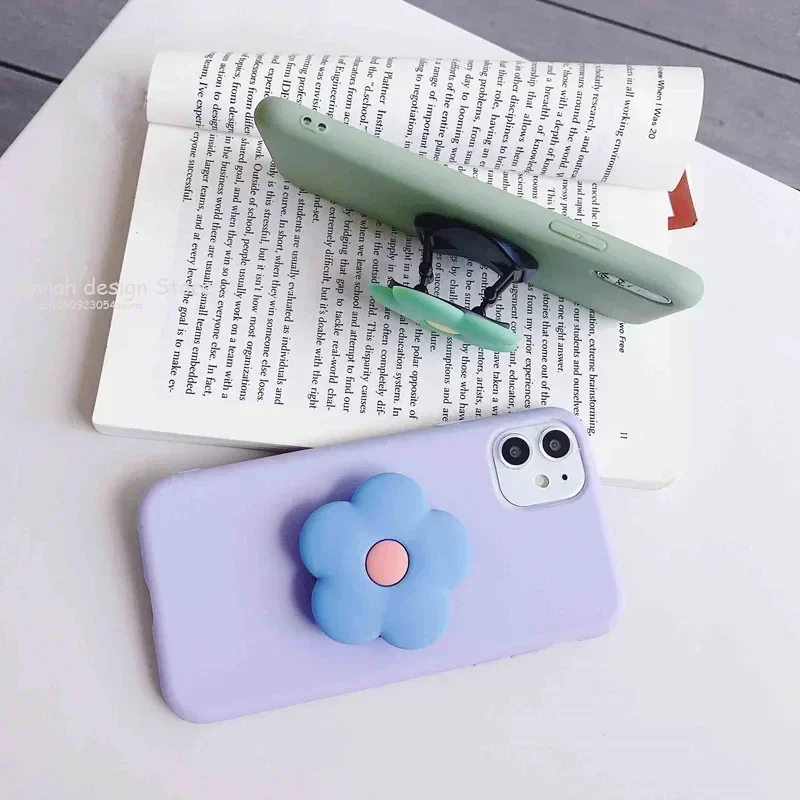 Cute Cartoon Socket Pocket Finger Grip Ring Phone Holder for IPhone Samsung Anime Mobile Phone Griptok Expanding Stand Bracket