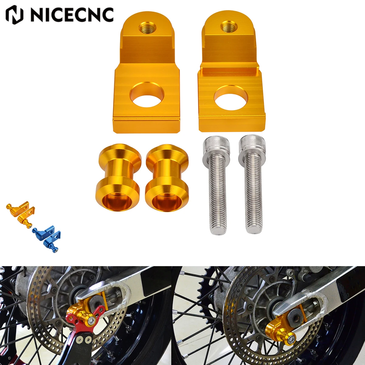 

NICECNC For Suzuki DRZ400SM DRZ 400 SM DRZ 400SM 2005-2021 2020 2019 Motorcycle Axle Block Sliders Parking Ball Kit Aluminum