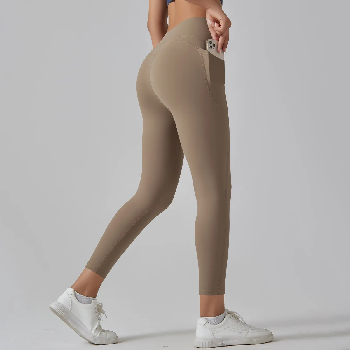 Women Elastic Solid Seamless Simplic Sexy Tights Pants Female Fashion Slim Comfortable Sexy Hip High Waist Sport Leggings