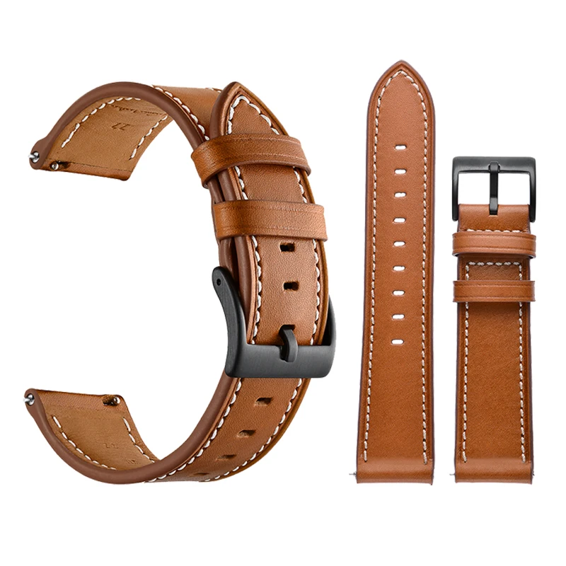 Leather Smart Watch Band For Mibro T1 C2 Lite Air Color Genuine Strap Wristband Belt For Mibro X1 A1 Bracelets Correa 20mm 22mm