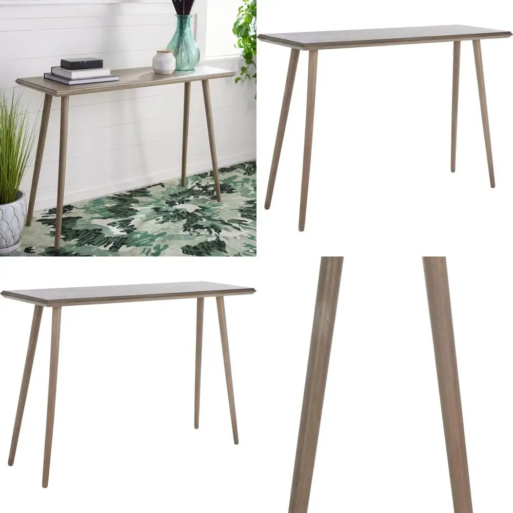 

Contemporary Milk Chocolate Finish Home Marshal Console Table