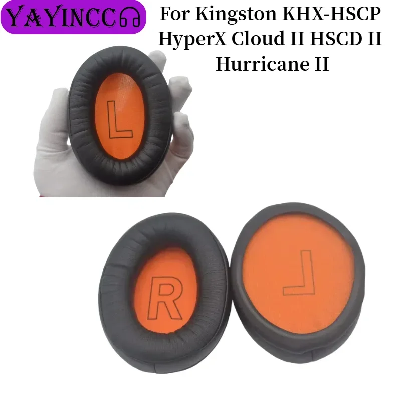 Replacement Earpads For Kingston KHX-HSCP HyperX Cloud II HSCD II Hurricane II Earmuffs Sponge Cushion Cover Headphone
