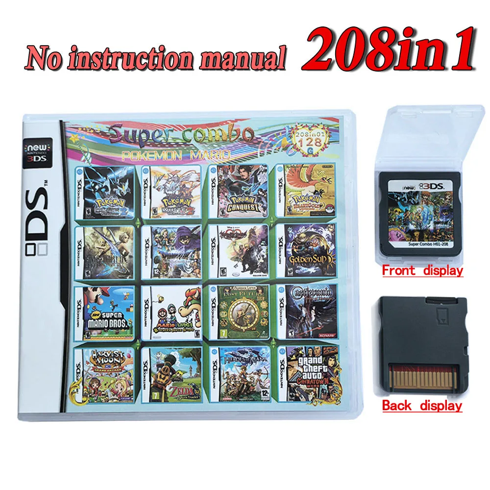 4300 في 1 تجميع DS NDS 3DS 3DS NDSL لعبة خرطوشة بطاقة لعبة فيديو يده لاعب بطاقة الألعاب (بطاقة R4)