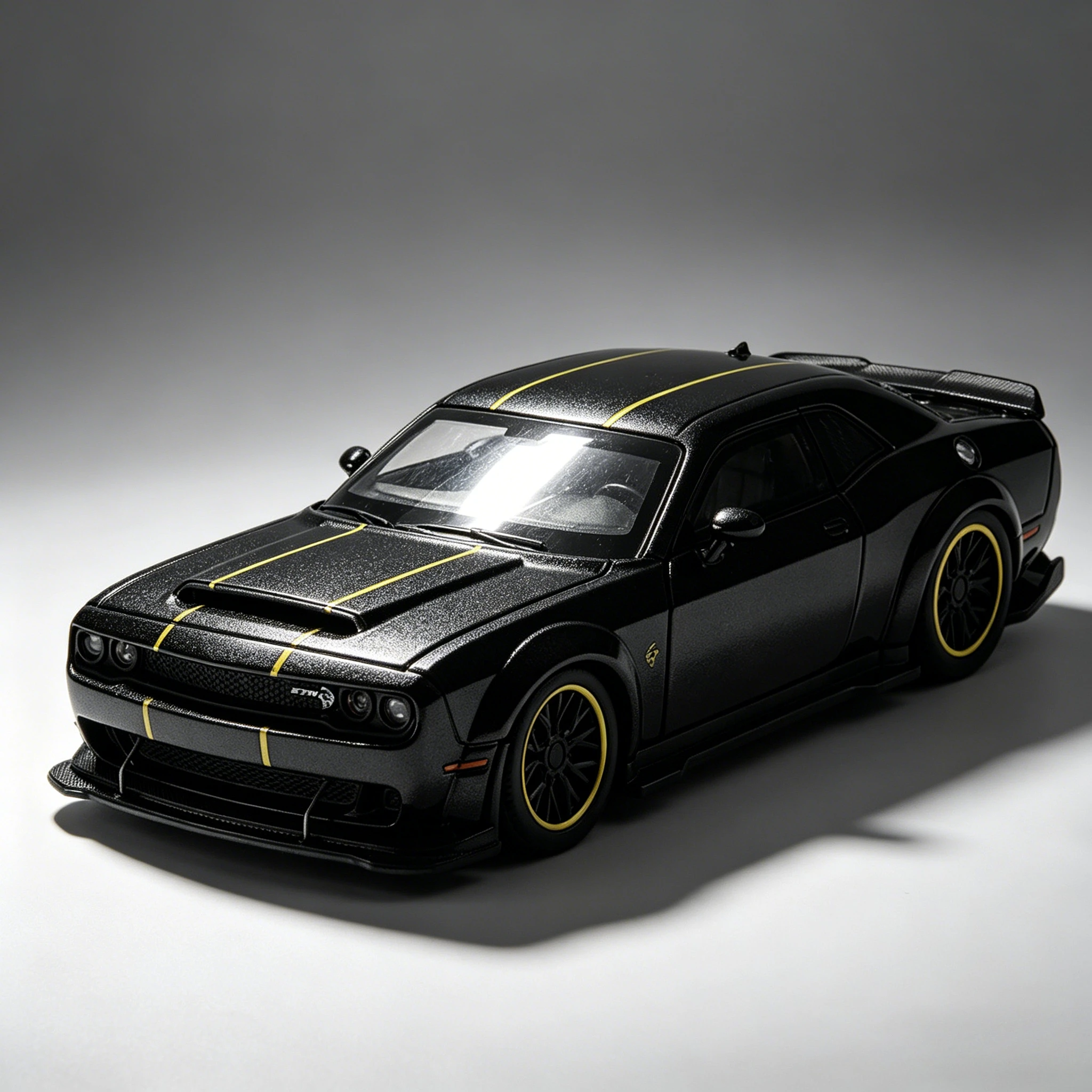 

1:32 Challenger SRT Hellcat Redeye V8 Car Toy Model Alloy Diecast Pull Back Sound Light Doors Opened Models Collection Gift