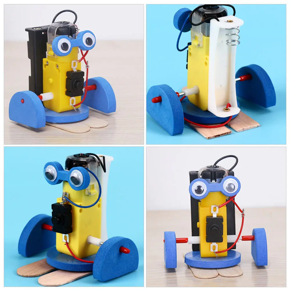 Kit Robot Cingolato Fai-da-Te per Bambini, Set Educativo di Tecnologia e Scienza per lo Sviluppo della Coordinazione Occhio-Mano