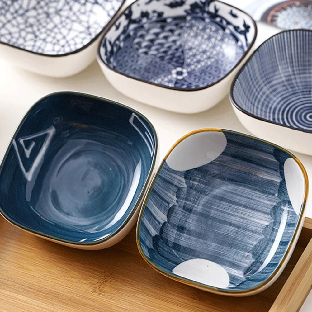 

4Pcs Ceramic Dipping Sauce Dish Seasoning Container Small Bowls for Ketchup Mustard Home Restaurant Use Soy Sauce Dish