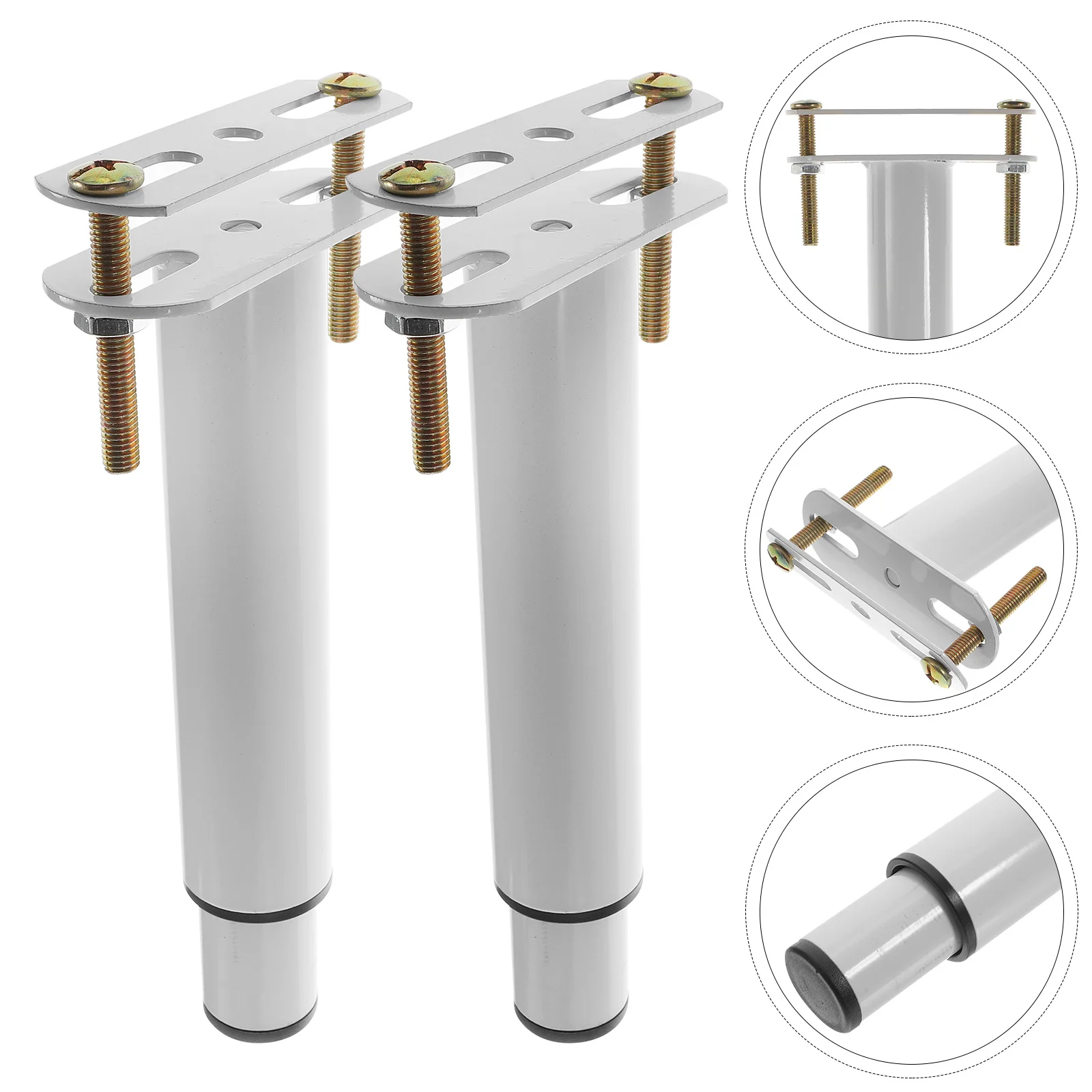 Patas de cama ajustables de repuesto, soportes de muebles resistentes para marco de cama, soporte central, uso prolongado, 2 uds.