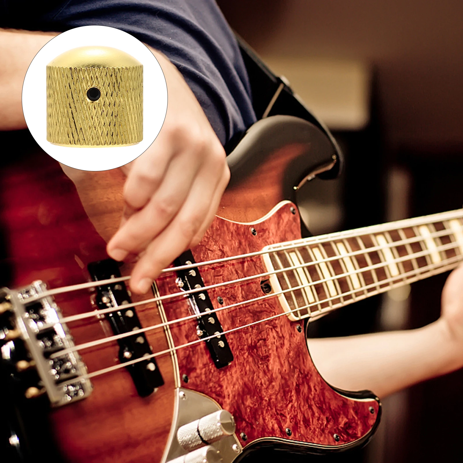 

6Pcs Guitar Volume Caps Durable Potentiometer Knobs Easy Installation Gift for Musicians Guitar Potentiometer Knobs