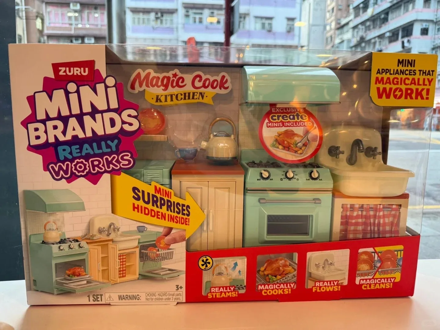 Zuru Mini Brands Magic Cook Kitchen Set Surprise Toy Mini Appliances Really Works Washing Machine Oven Stove Toy Children Gifts view 2