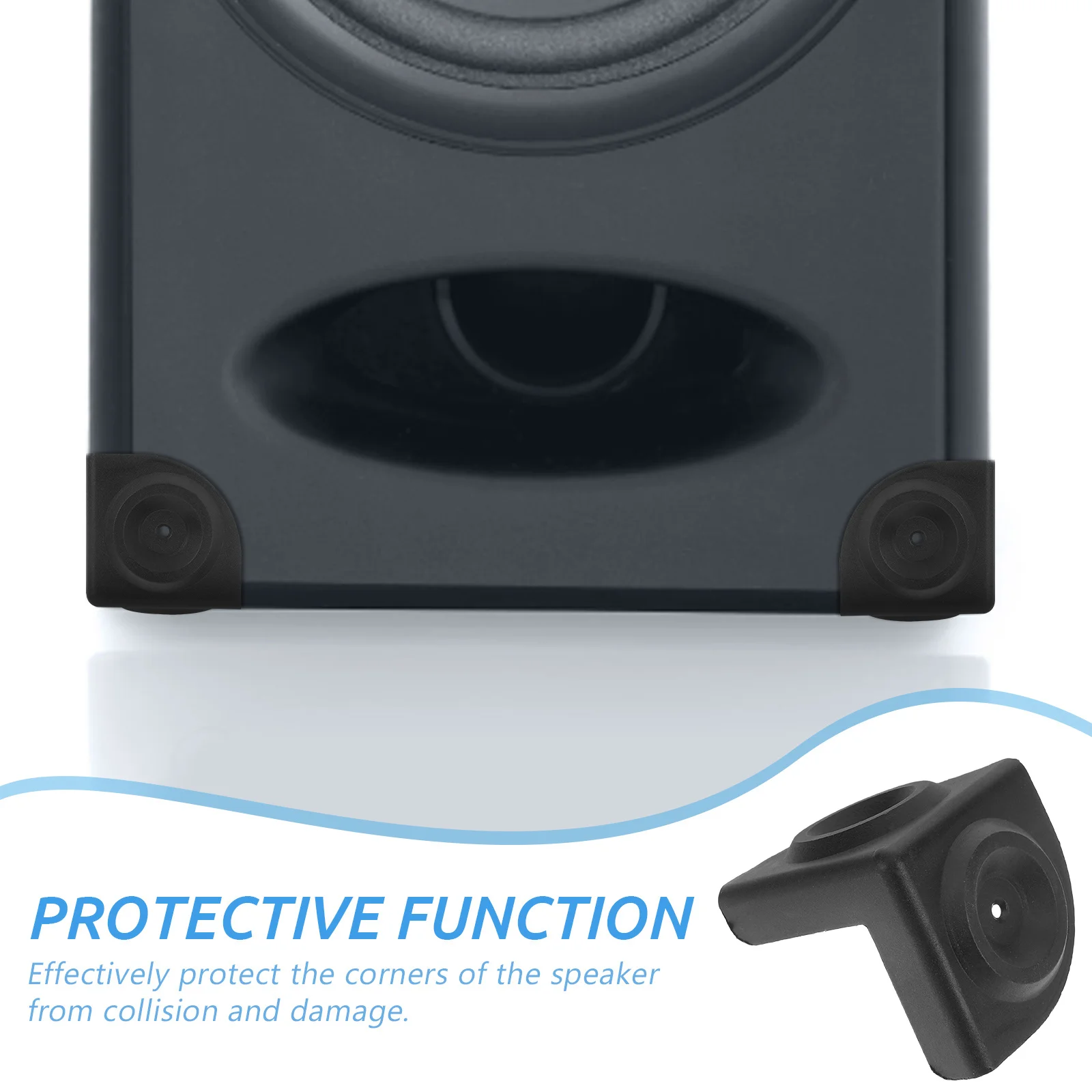 

16Pcs Speaker Corner Protector Plastic Anti-Collision Corner Guard Protective Covers for Furniture Cabinets Amplifier Guitar