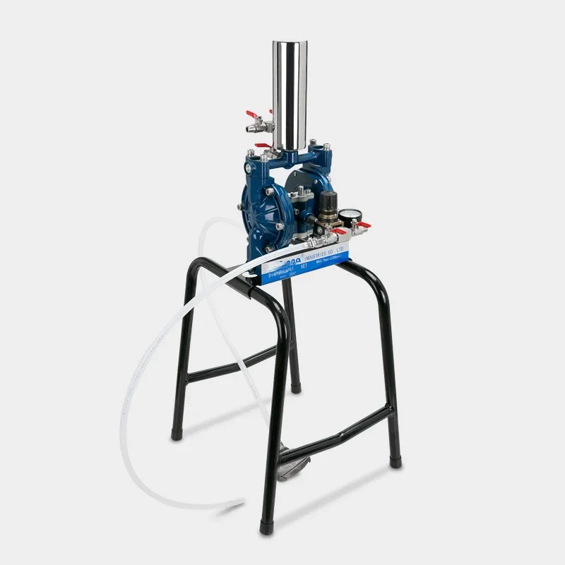1PC Pneumatic Double Diaphragm Pump 1/4 Inch Diaphragm Pump Aluminum Diaphragm Paint Pump