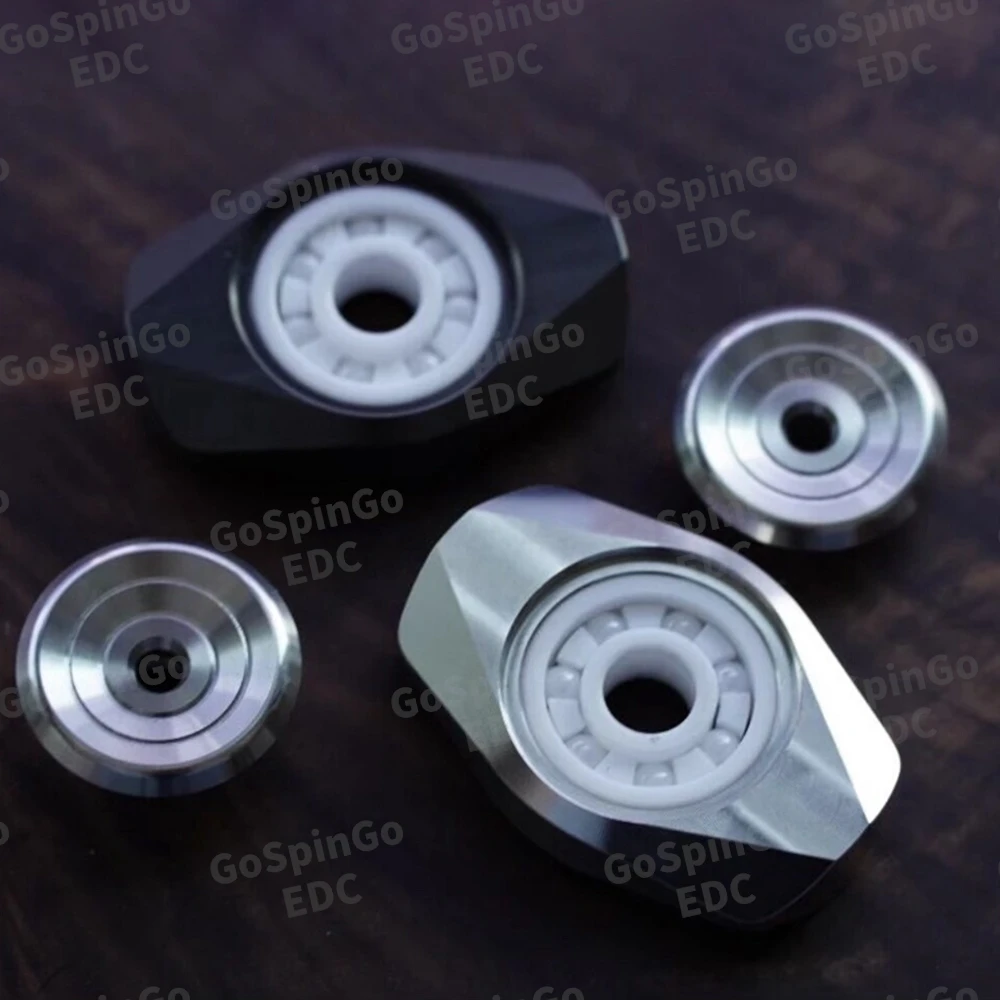 Hibernating أوزة EDC سليم تململ سبينر المعادن تململ المغازل شفرتين تململ سبينر أدوات تخفيف القلق #5