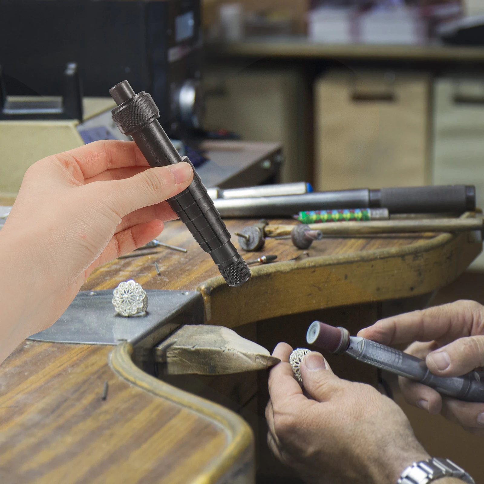 Creative Sizer Tool Sturdy Metal Ring Expander Portable Jewelry Measuring Tool Diy Ring Adjuster Sizing Enlarger