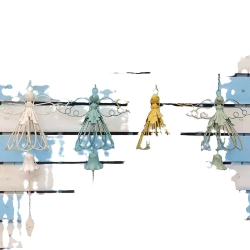 

Retro creative angel wind chimes courtyard garden villa decoration pendant