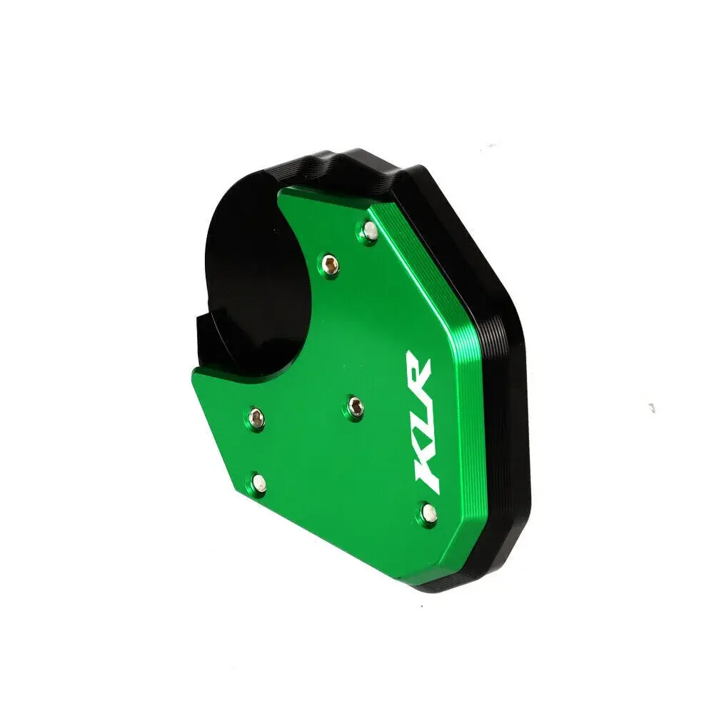 

Для Kawasaki KLR650 2008-2023 KLR 650, боковая подставка, противоскользящая увеличенная база ﻿ Удлинительная пластина подставки для мотоцикла с логотипом KLR 10,