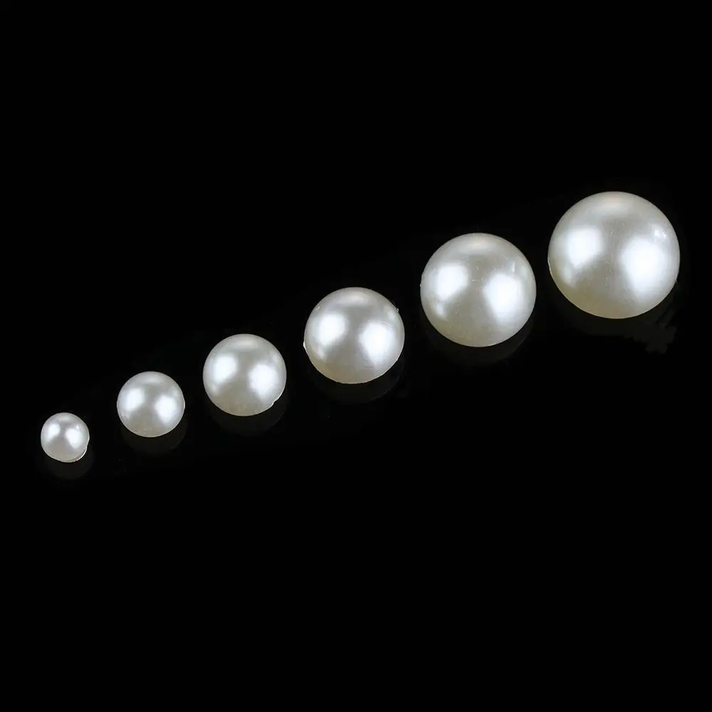 30/50pcs Half Round Pearl Rivets Button for Cloth Pants Hat Bag Shoes DIY Crafts Decoration DIY Home