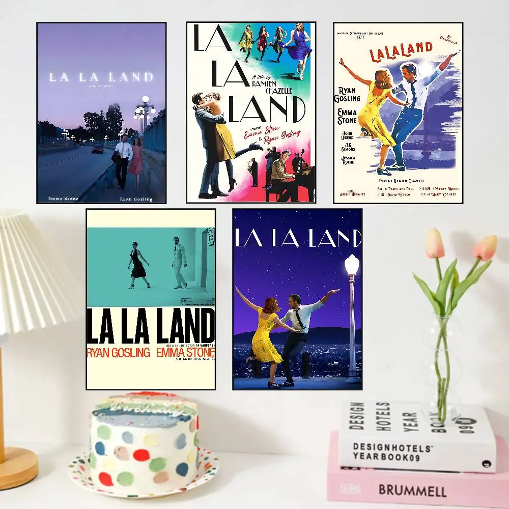 L-La La Land Posters Living Room Bar Cafe Quality Canvas Vintage Style Comics Painting Art Home Wall Decor Picture