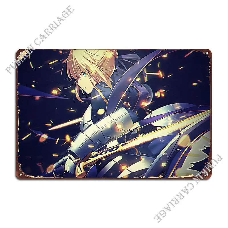 

Fate Stay Night Metal Plaque Poster Plaques Decoration Party Wall Decor Create Tin Sign Poster