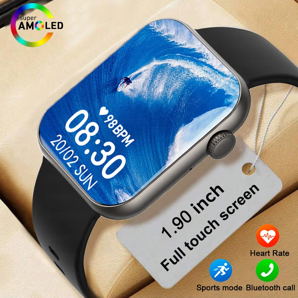 

2025 New Classic Sports Smartwatch Men 1.90-inch Touch Screen Bluetooth Call Music IP68 Waterproof Weather Smart Watch Women