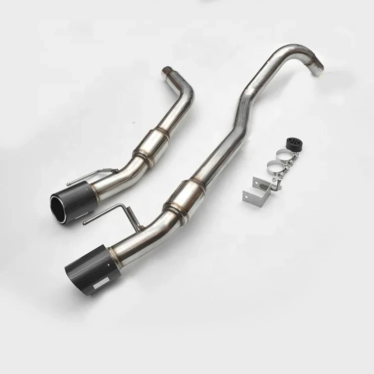 Car Exhaust System Sound Dual Carbon Tail Muffler Catback Exhaust For NEXT GEN RANGER RAPTOR 2022+