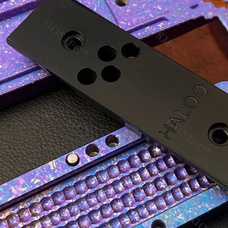 Czterokanałowy mechaniczny gęsty tor ze stopu tytanu Crazy Rabbit z bezpośrednim pchaniem Dingding push card EDC toys