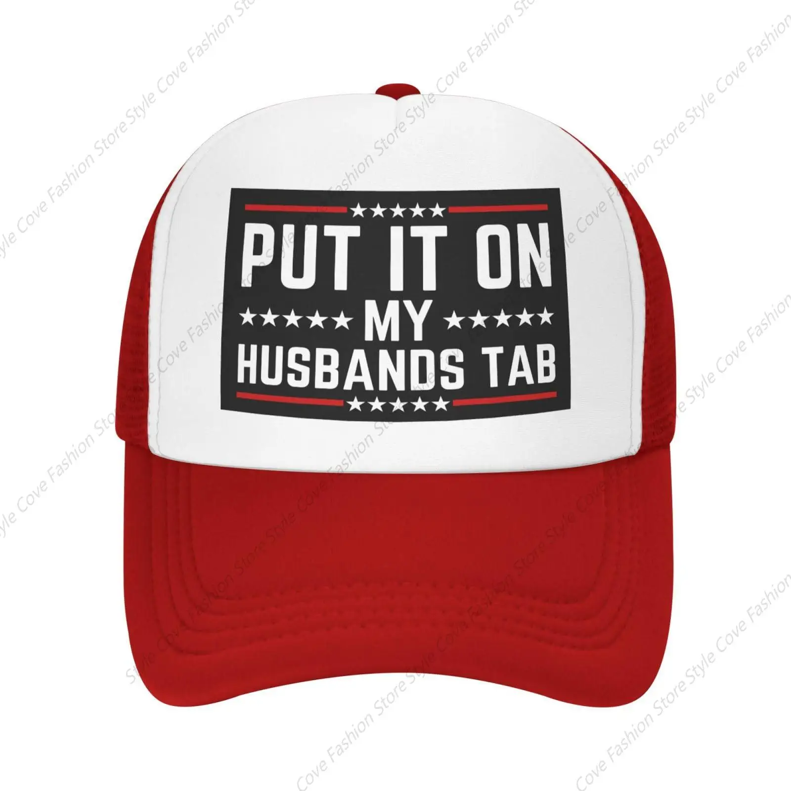 

Put It On My Husbands Tab Hat Mesh Hat Fashion Baseball Cap Adjustable Adult Mesh Hat Comfortable Summer Men Women Trucker Hat