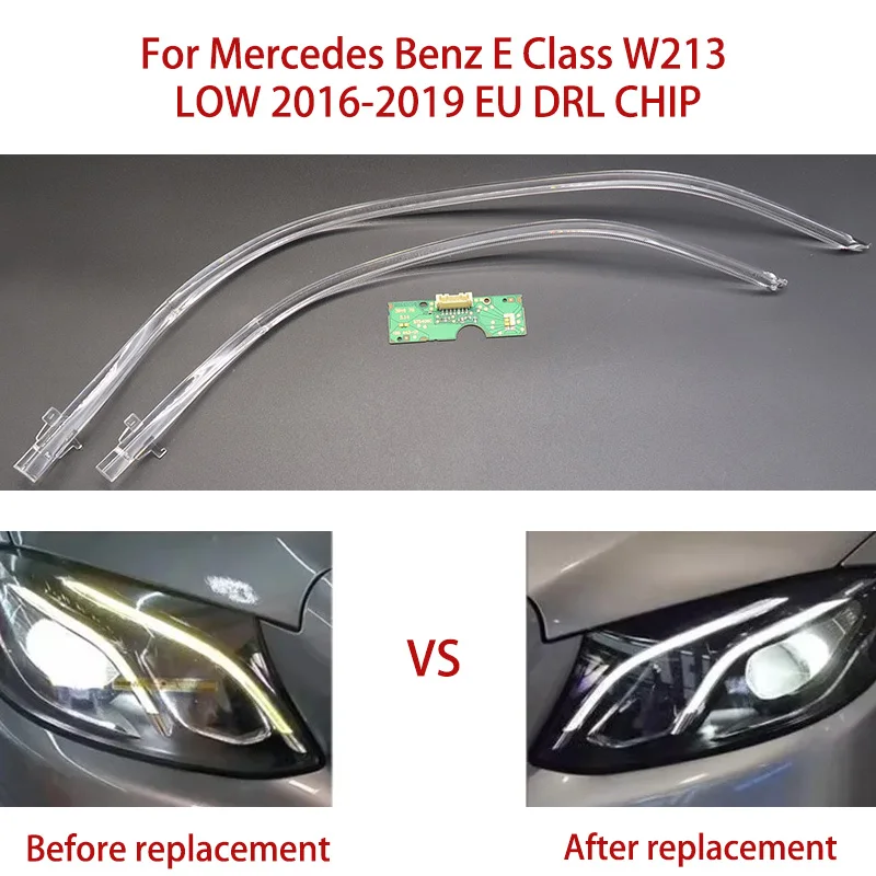 

Запасные части для фар автомобиля DRL CHIP для Mercedes Benz White Light E-Class Ballast W213 LOW Angel Eye 2016-2019 Европейская фара
