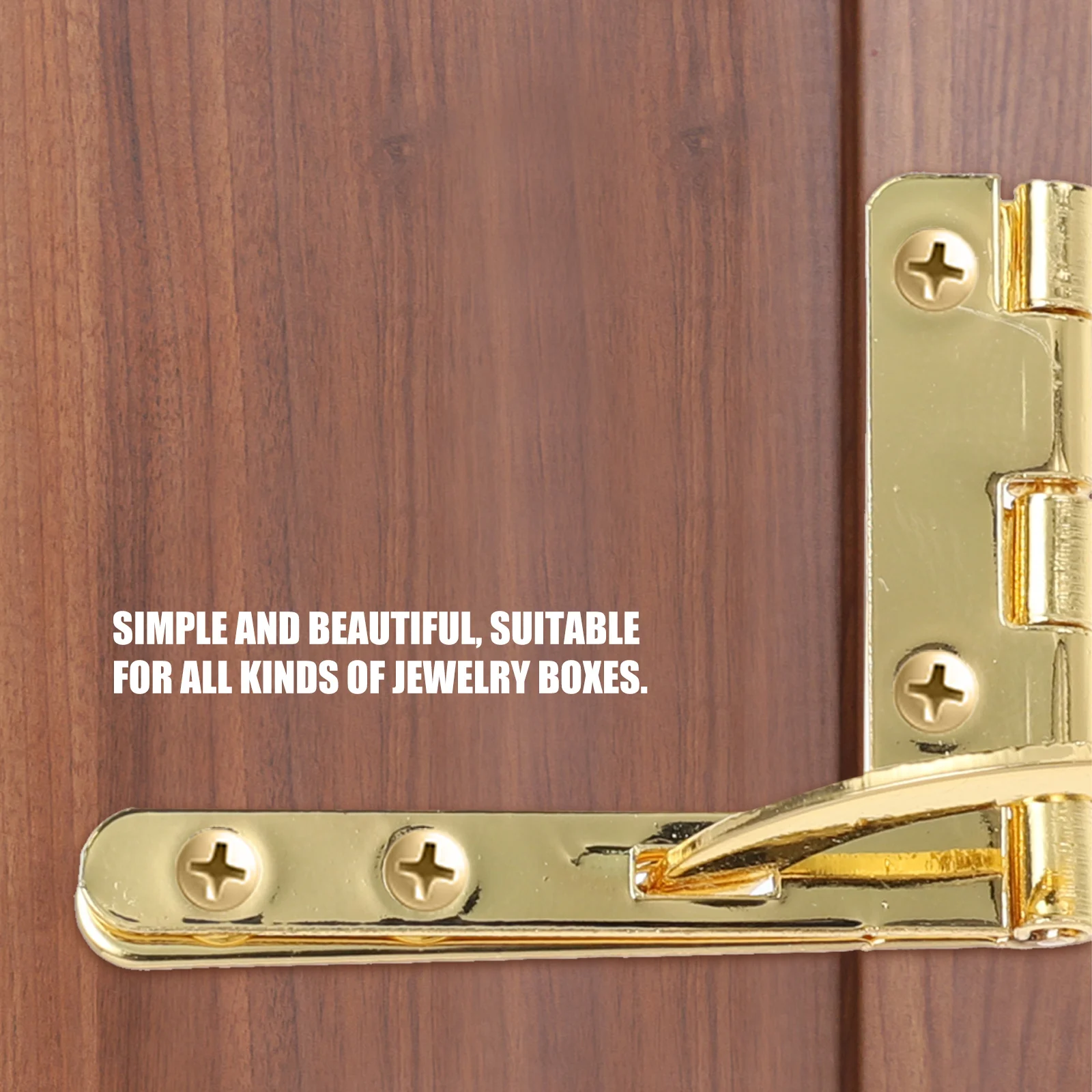 

10 Pcs Wood Box Hinges Jewelry Box Rustic Hinge Accessories Durable Iron Material Smooth Surface Anti Corrosion Easy