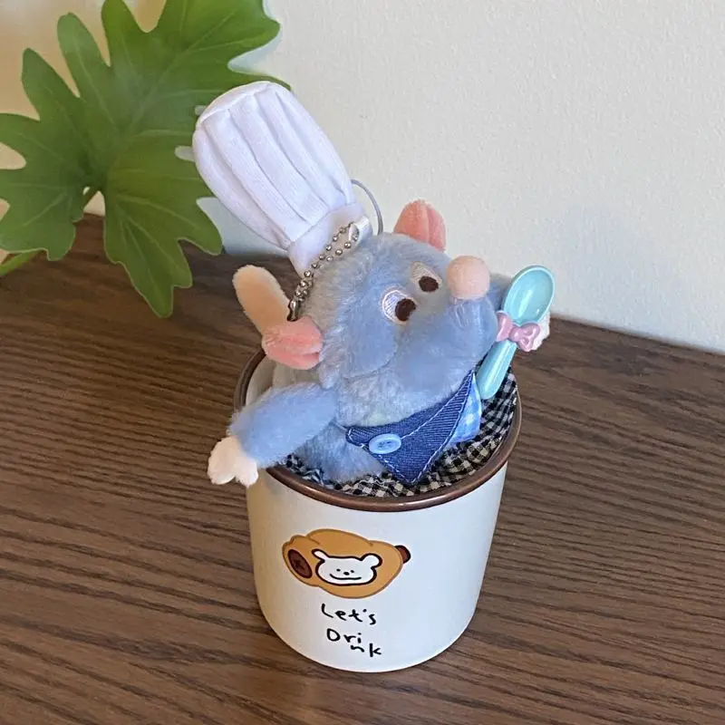 Disney Ratatouille Cowboy Remy Soft Plush Fill Doll Backpack In-Vehicle Hang Ornaments Keychain Decoration Friend Birthday Gift