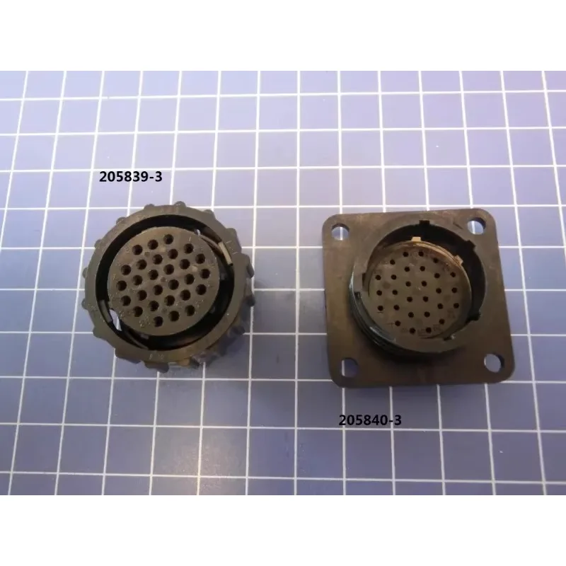 (2PCS)Te/amp205840-3ccpc2 series circular connector 28-way socket 17-28 with additional male pin.