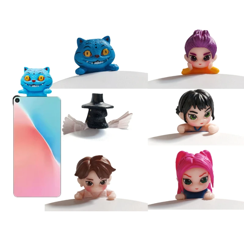 귀여운 데르피 타이거 루미 조이 미라 모델 장난감 전화 장식 애니메이션 피규어 장식품 인형 팬 어린이 새해 생일 선물