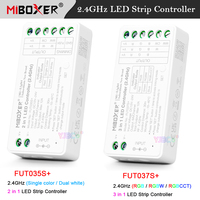 Miboxer 2.4G Single Color Dual White 2 in 1 Lights tape Dimmer FUT037S RGB RGBW RGBCCT 3 in 1 LED Strip Controller DC12V 24V 12A